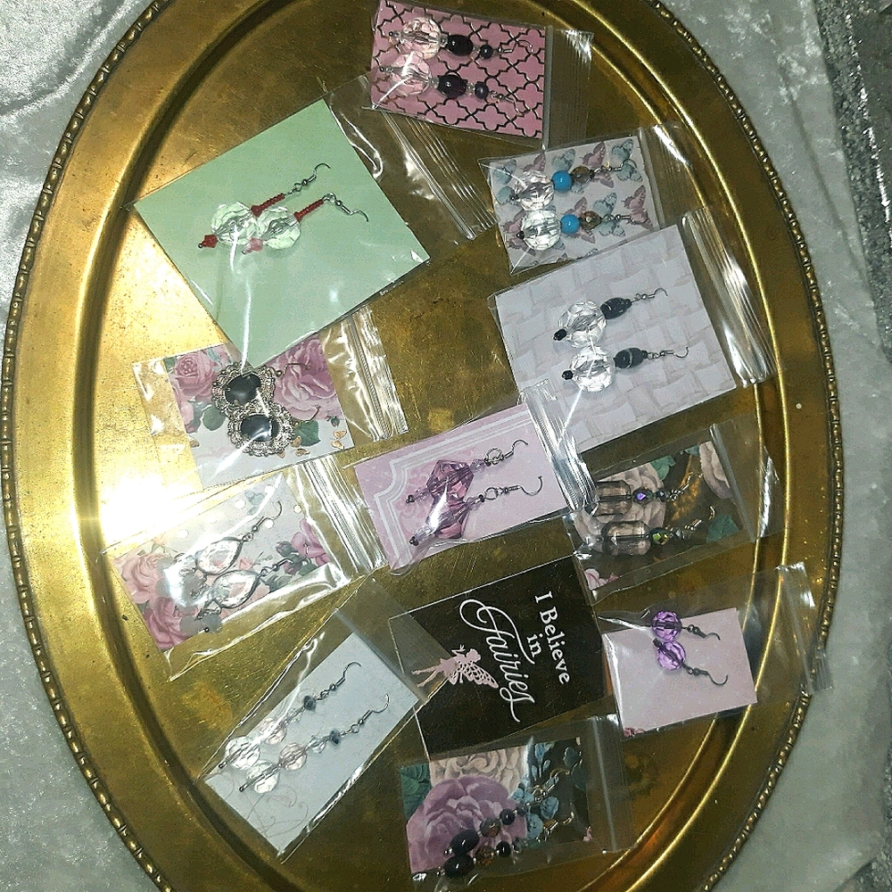 11 pairs of my handmade earrings
